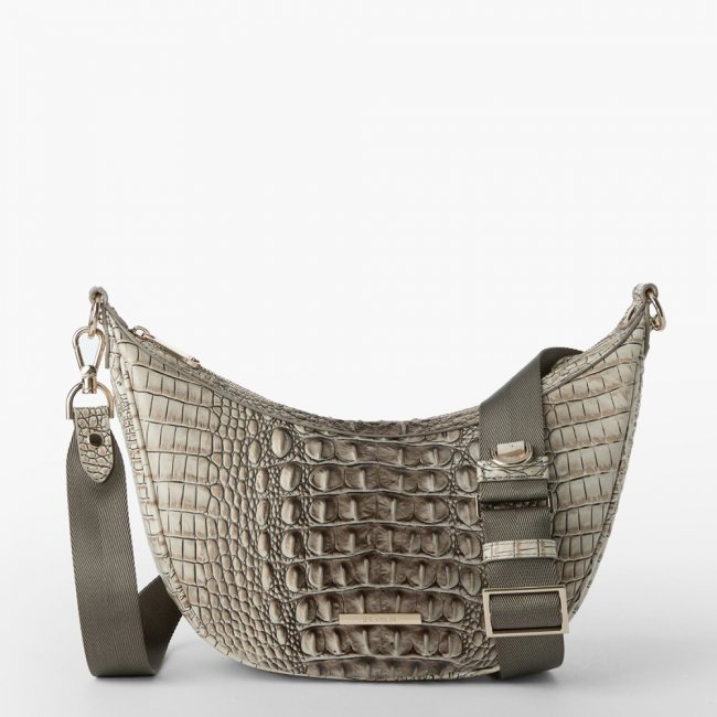 Brahmin Percy Leather Crossbody - Timeless Taupe Ombre Melbourne Brahmin Percy Leather Crossbody - Timeless Taupe Ombre Melbourne