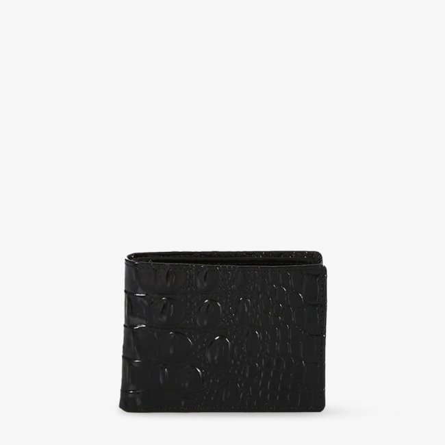 Brahmin Black Leather Billfold Wallet - Black Melbourne Brahmin Black Leather Billfold Wallet - Black Melbourne