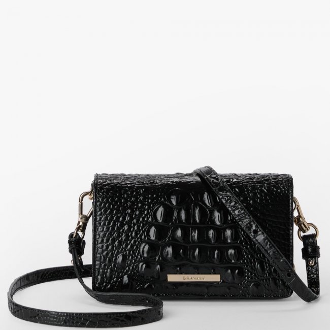 Brahmin Minuette Leather Crossbody - Black Melbourne Brahmin Minuette Leather Crossbody - Black Melbourne