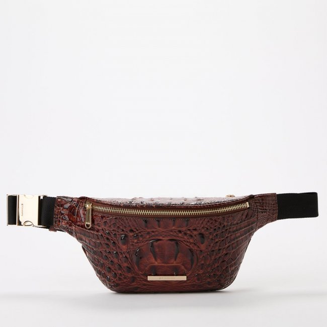 Brahmin Hollis Leather Belt Bag - Pecan Melbourne Brahmin Hollis Leather Belt Bag - Pecan Melbourne