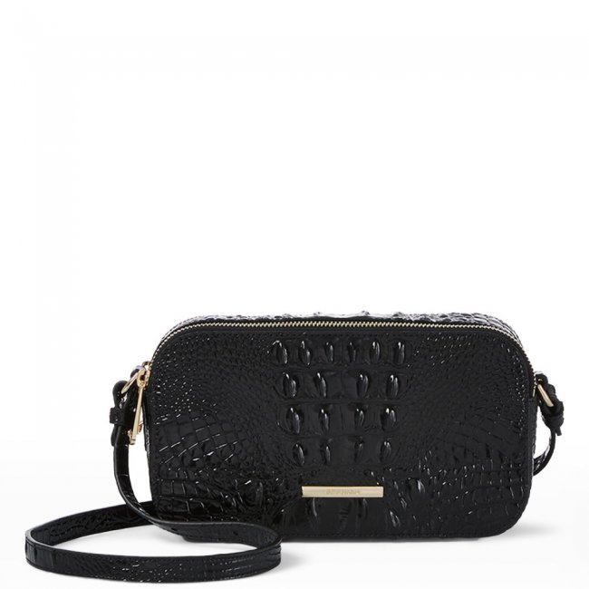 Brahmin Danica Leather Crossbody - Black Melbourne Brahmin Danica Leather Crossbody - Black Melbourne
