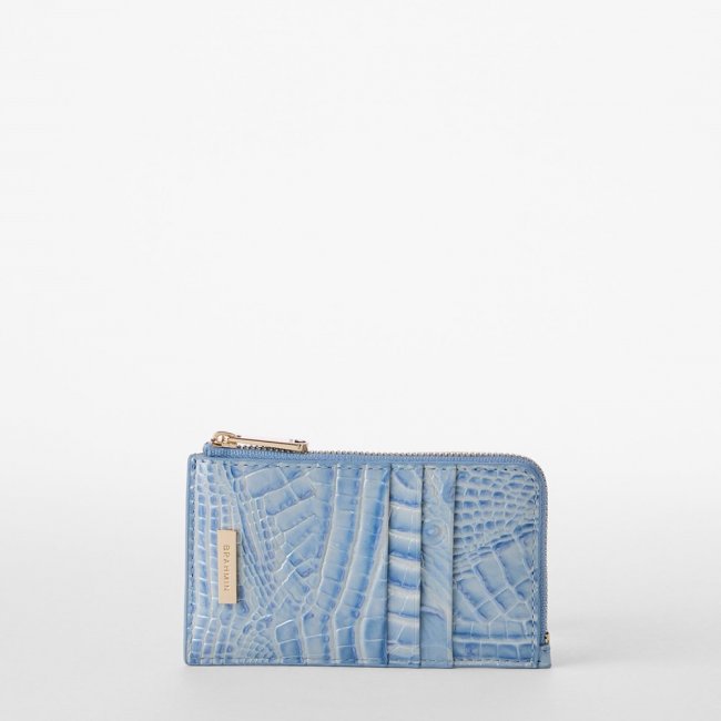 Brahmin Lennon Leather Wallet - Heavenly Blue Melbourne Brahmin Lennon Leather Wallet - Heavenly Blue Melbourne