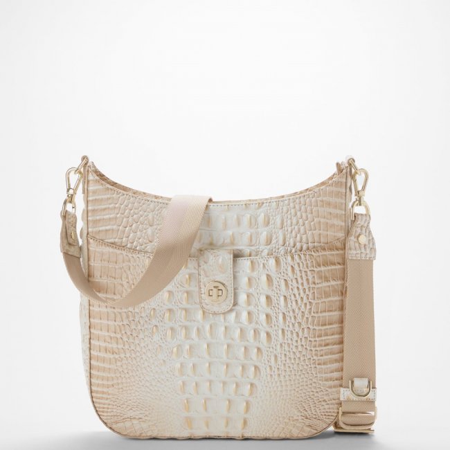 Brahmin Leia Leather Crossbody - Contour Melbourne Brahmin Leia Leather Crossbody - Contour Melbourne