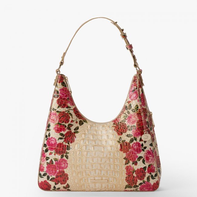 Brahmin Tabitha Leather Shoulder Bag - Romantic Roses Ombre Melbourne  Brahmin Tabitha Leather Shoulder Bag - Romantic Roses Ombre Melbourne