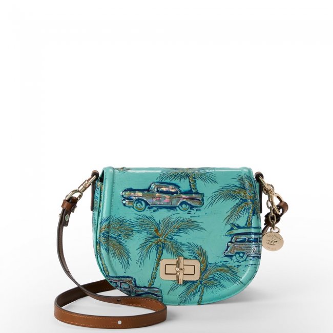Brahmin Briar Leather Crossbody - Tropic Blue Copa Cabana Brahmin Briar Leather Crossbody - Tropic Blue Copa Cabana