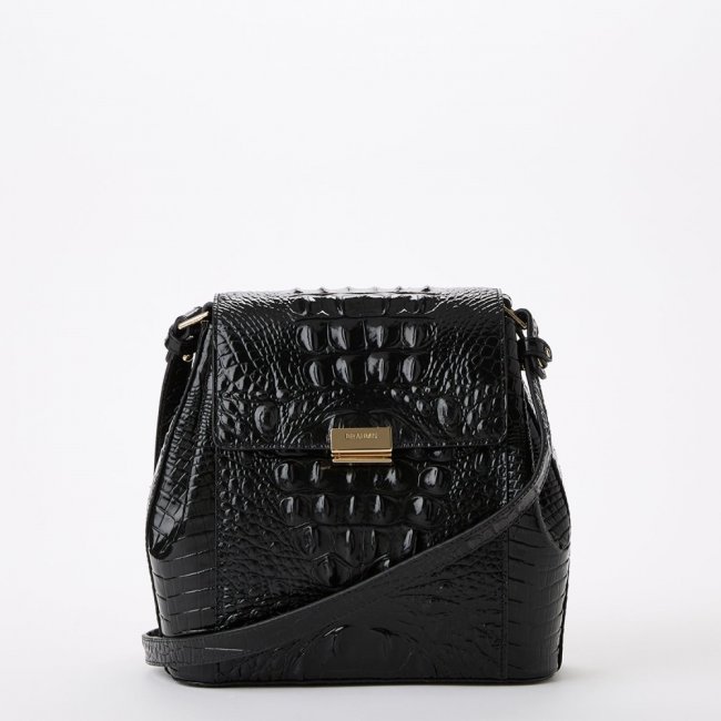 Brahmin Margo Leather Crossbody - Black Melbourne Brahmin Margo Leather Crossbody - Black Melbourne